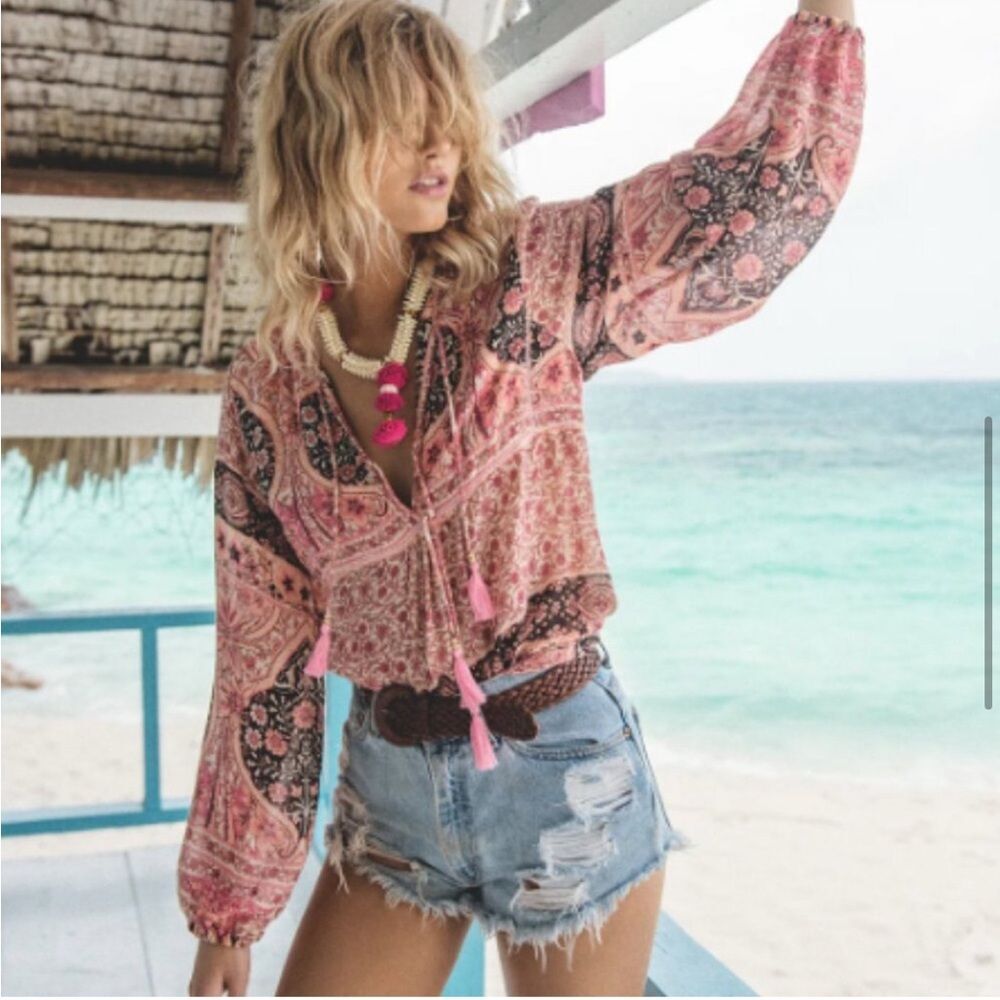 SPELL Aloha Fox top and skirt. M & XL